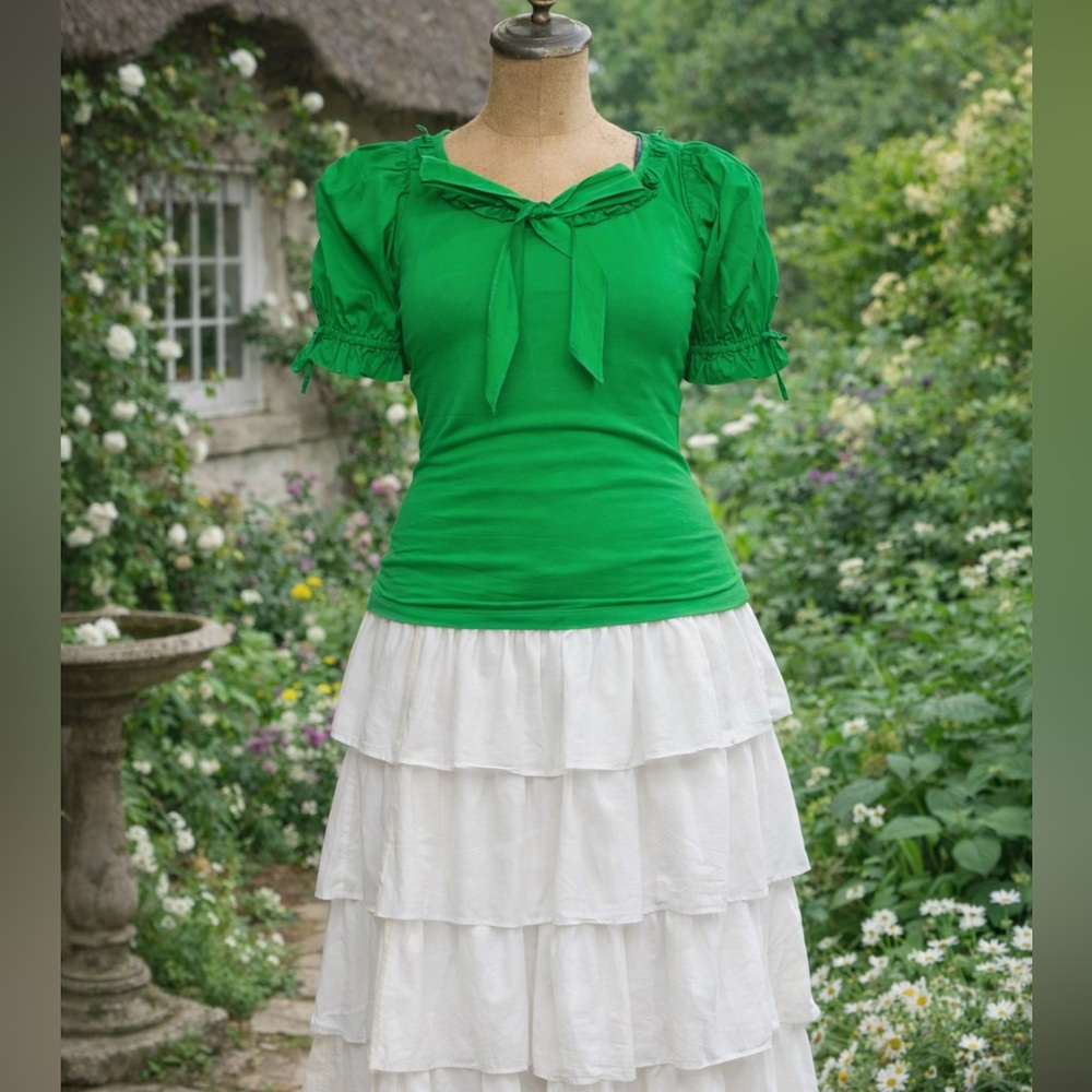 Kitten D’Amour Green Blouse